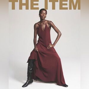 CAMISOLE DRESS WITH CHAIN - THE ITEM ZARA WOMAN - Burgundy